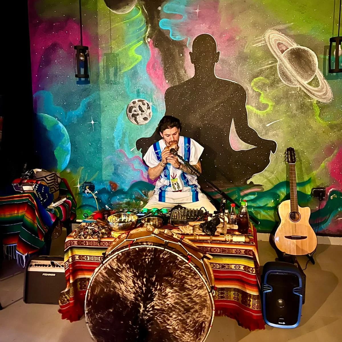 Camilo Campo, medicine musician at Camino al Sol