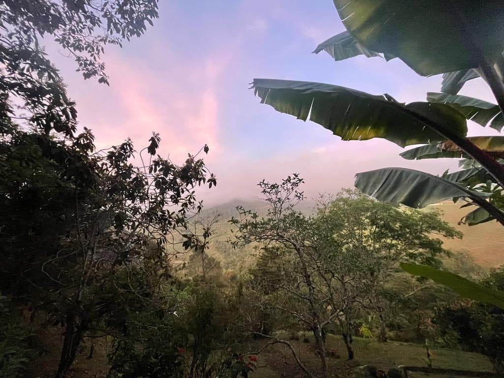 Mountain view across the Yaogara reserve in Antioquia